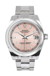 Rolex Datejust 31 Pink Dial Steel Ladies Watch 178240 / None